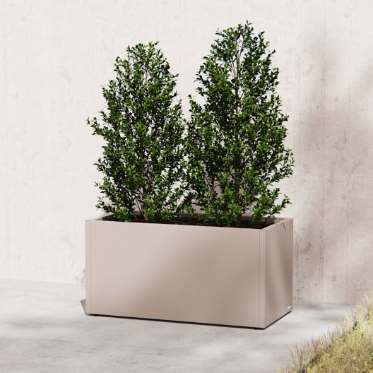 Herstera Metal Planter - Jardinera METAL PLANTER 50 taupe oscuro