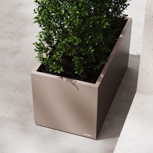 Herstera Metal Planter - Jardinera METAL PLANTER 50 taupe oscuro