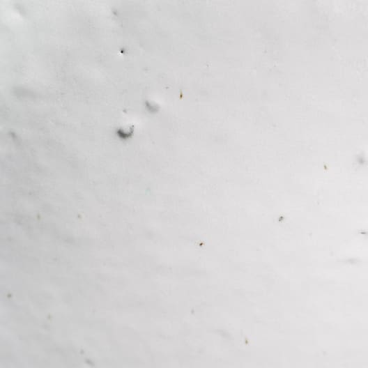 Maceta Fronda esmaltada Glazed blanco (Campana alta)