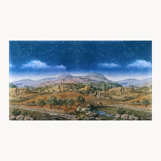 Fondo de paisaje hebreo 70×125 cm para Belén