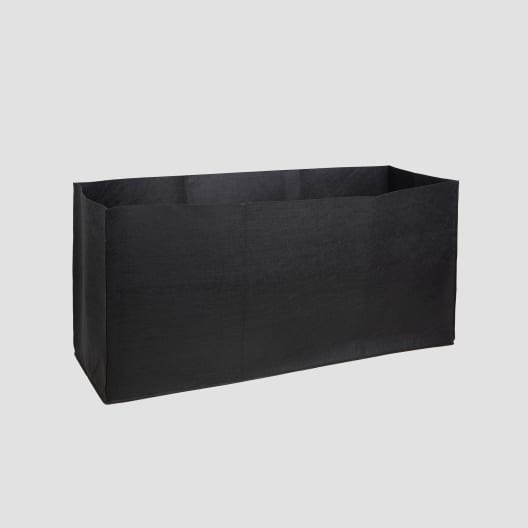Herstera Metal Planter - Bolsa de fieltro negra
