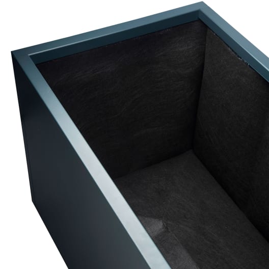 Herstera Metal Planter - Bolsa de fieltro negra
