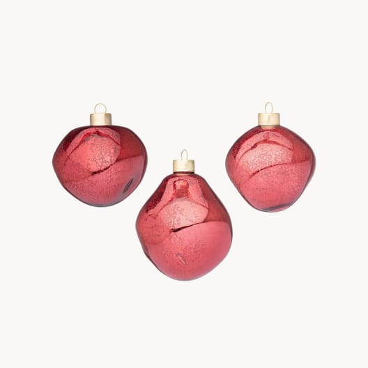 Caja de 3 Bolas de Cristal Jaspeado Rojo Ø 8cm