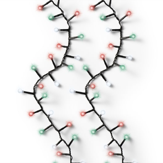 Luces de Navidad Cherry Compact twinkle Multicolor 500 Leds (cable negro de 11m)