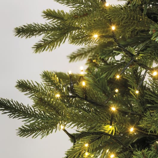 Luces de Navidad Compact twinkle Blanco micro  960 Leds (cable negro de 12m)