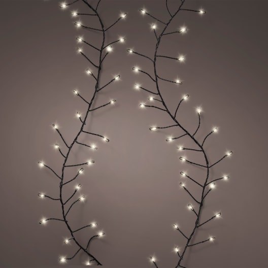 Luces de Navidad Compact twinkle Blanco micro  960 Leds (cable negro de 12m)