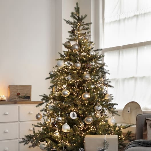 Luces de Navidad Compact twinkle Blanco micro  960 Leds (cable negro de 12m)