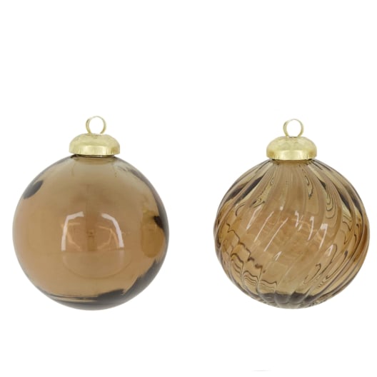 Bola para Árbol de Navidad de Cristal Reciclado beige