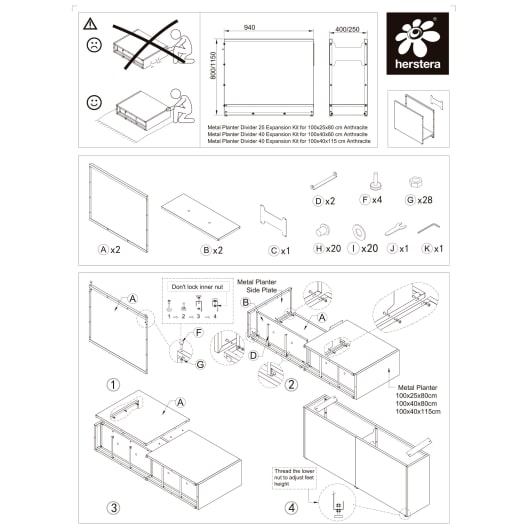 Herstera Metal Planter - Expansion Kit