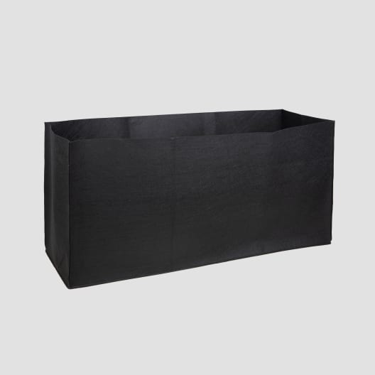 Herstera Metal Planter - Bolsa de fieltro negra
