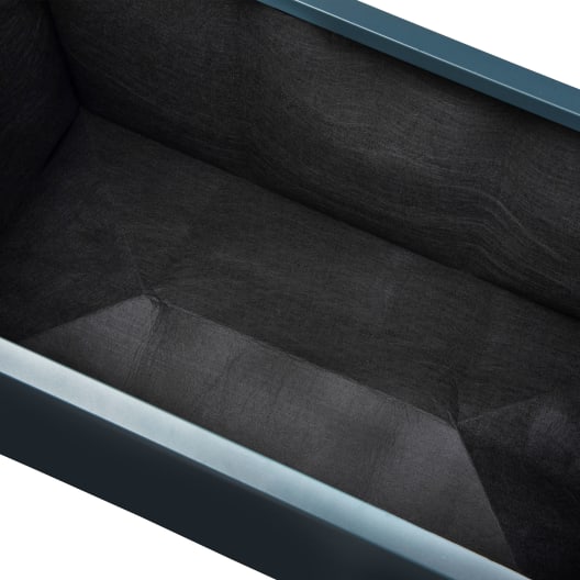 Herstera Metal Planter - Bolsa de fieltro negra