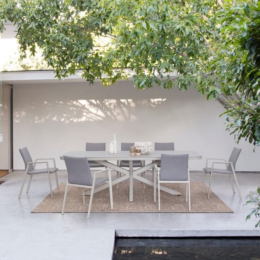 Mesa de comedor exterior Bizzotto ISACCO beige