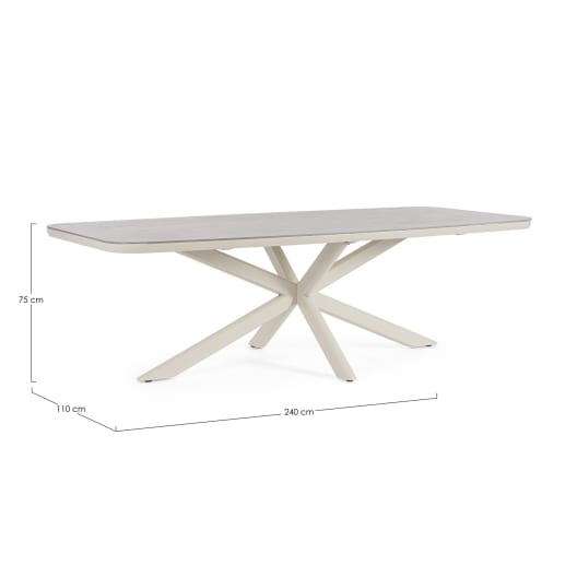 Mesa de comedor exterior Bizzotto ISACCO beige