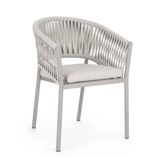 Silla de jardín Bizzotto FLORENCIA moon con brazos