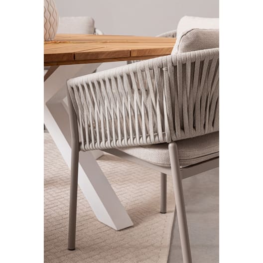 Silla de jardín Bizzotto FLORENCIA moon con brazos