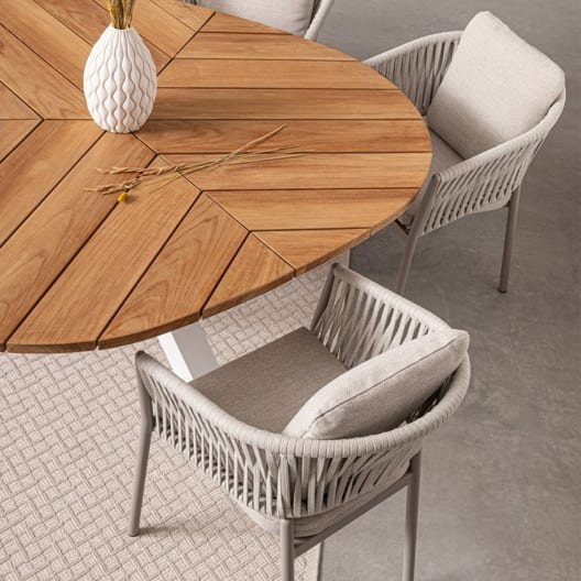 Silla de jardín Bizzotto FLORENCIA moon con brazos