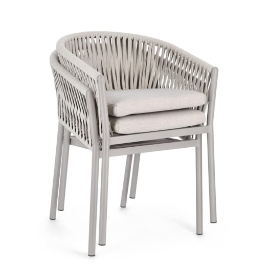 Silla de jardín Bizzotto FLORENCIA moon con brazos