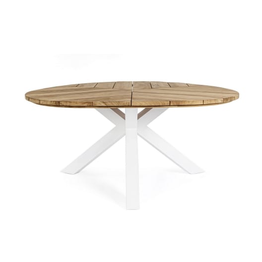 Mesa de comedor exterior Bizzotto PALMDALE blanca