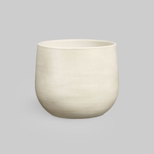 Maceta de Interior Mica Sevilla blanco roto