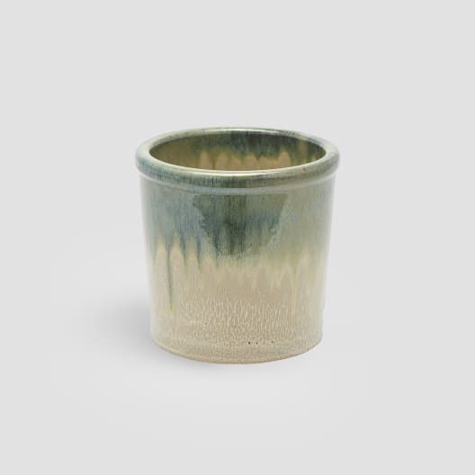 Maceta de Interior EDG Brillo esmaltado verde