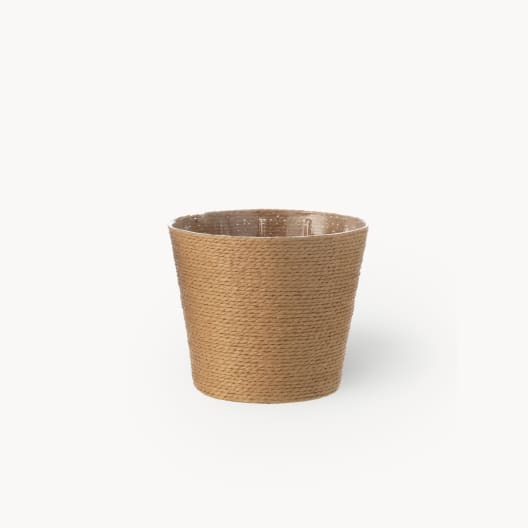 Maceta de Interior J-line Mimbre marrón natural