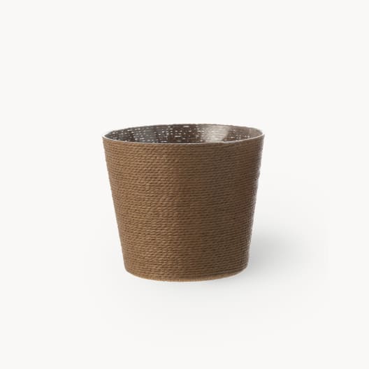 Maceta de Interior J-line Mimbre marrón natural
