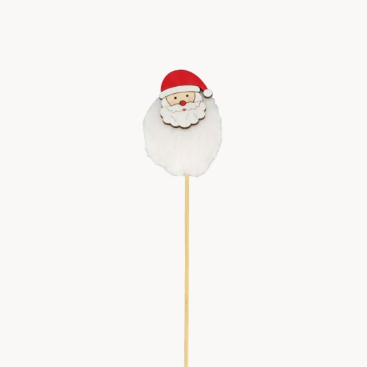 Pick Decorativo Navideño Papá Noel/Muñeco de Nieve Surtido 8 cm