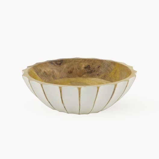 Bol Natural/Blanco Ø22 cm