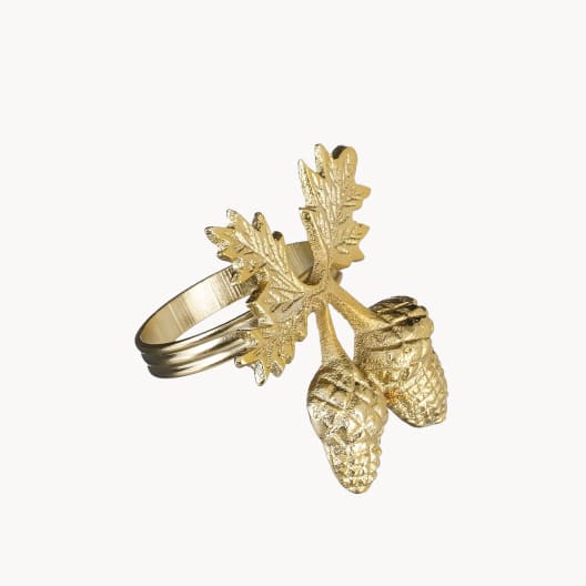 Servilletero Decorativo Bellotas Dorado