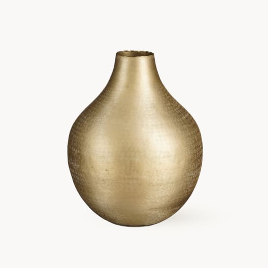 Jarrón Kyan color Champán 25x31 cm