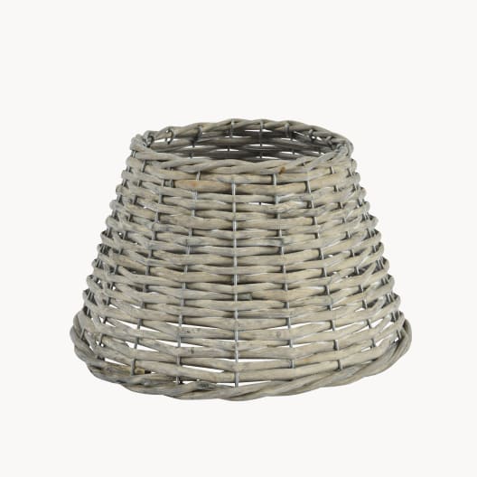 Base para Árbol de Navidad de Mimbre Gris (25x15 cm)