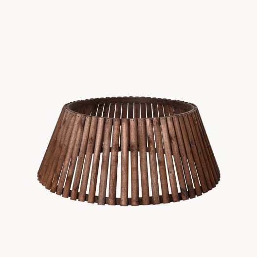 Base para Árbol de Navidad de Madera Marrón D57x25 cm