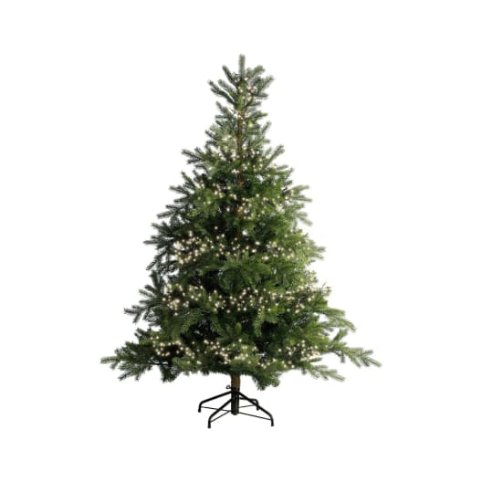 Luces de Navidad Cluster twinkle Blanco 3000 Leds (cable negro de 28m)