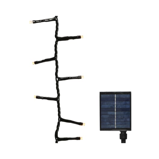 Luces de Navidad solares Compact blanco frío 1000 luces (cable negro de 22,5 m)