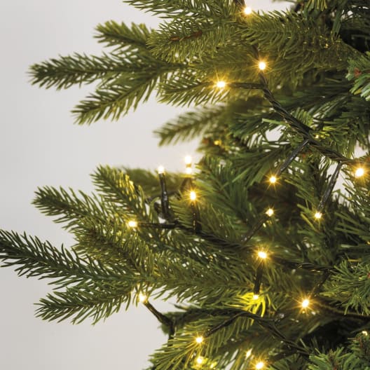 Luces de Navidad Compact twinkle Blanco micro  480 Leds (cable negro de 6m)