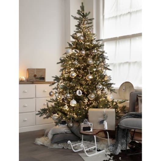 Luces de Navidad Compact twinkle Blanco micro  480 Leds (cable negro de 6m)