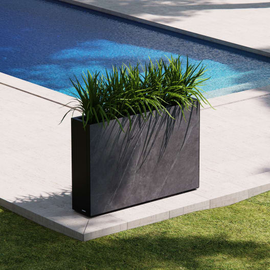 Herstera Deco Planter - Jardinera DECO DIVIDER LAMINATE gris