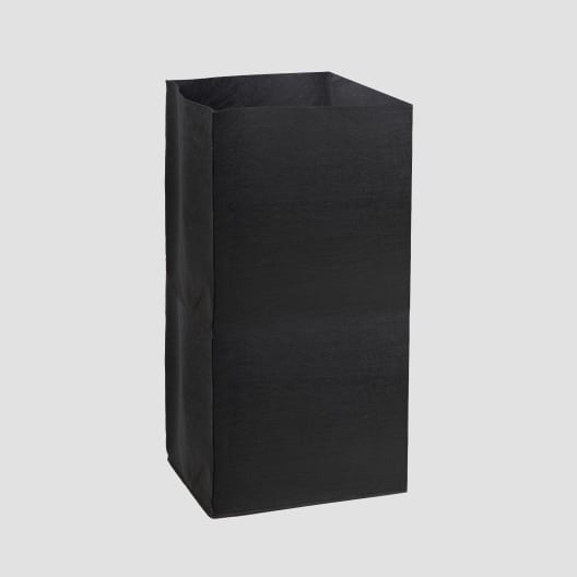 Herstera Metal Planter - Bolsa de fieltro negra