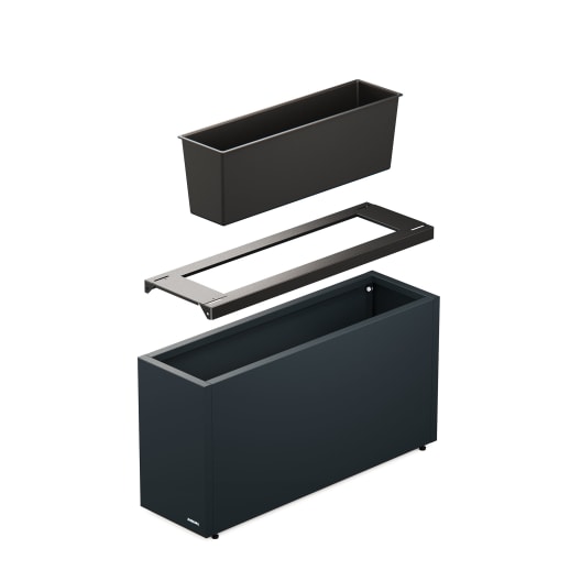 Herstera Metal Planter - Autorriego (bandeja)