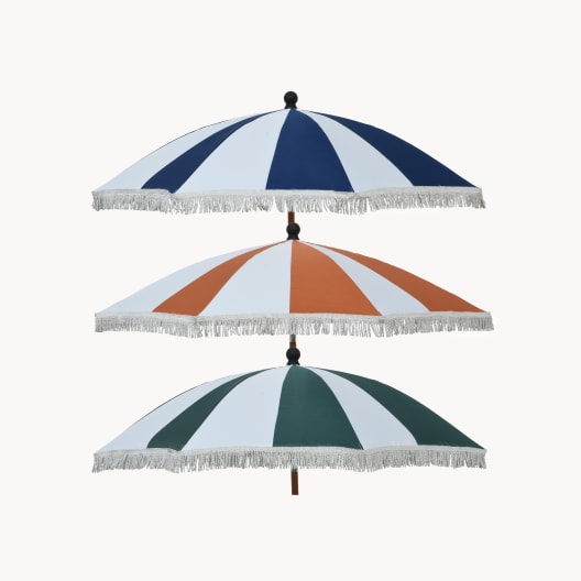 Sombrilla para jardín KSD RAYAS azul/naranja/verde