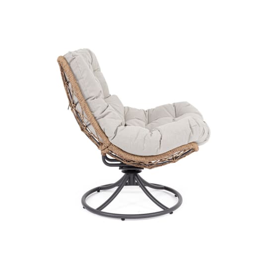 Sillón butaca de jardín Bizzotto AZORES antracita