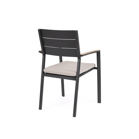 Silla de jardín Bizzotto ZELMAR antracita