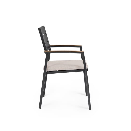 Silla de jardín Bizzotto ZELMAR antracita