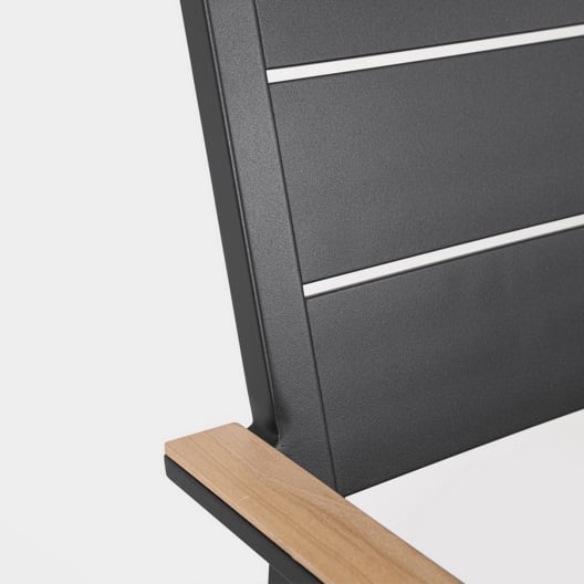 Silla de jardín Bizzotto ZELMAR antracita