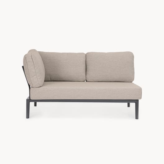 Sofá de jardín Bizzotto GERALD esquinero antracita