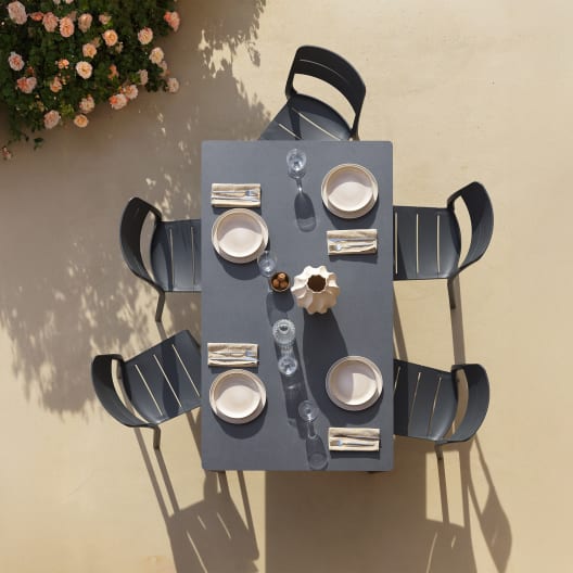 Mesa de comedor exterior Nardi PIAVE antracita