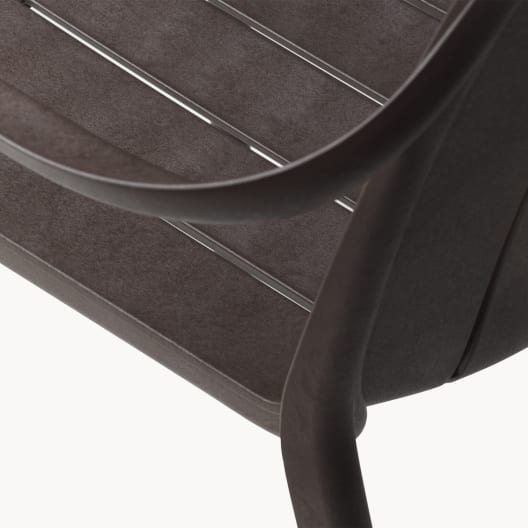 Silla de jardín Nardi TIBERINA beige con brazos