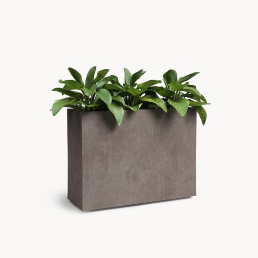 Jardinera alta de plástico Artevasi taupe Sydney con reserva