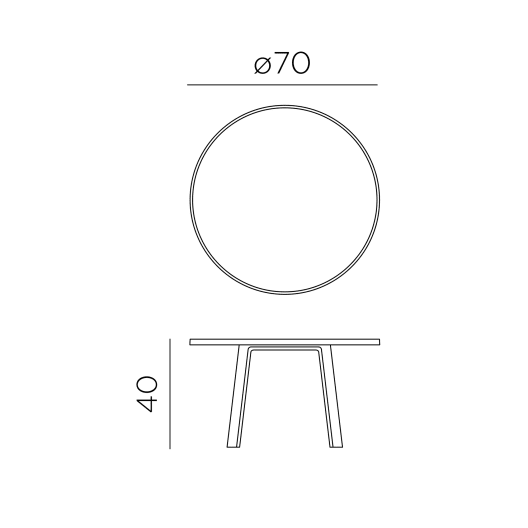 Mesa de jardín auxiliar Nardi MAXIMO basalto