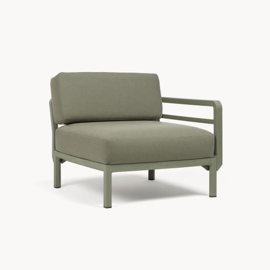 Módulo esquina para sofá de exterior Nardi MAXIMO esquinero cactus/timo